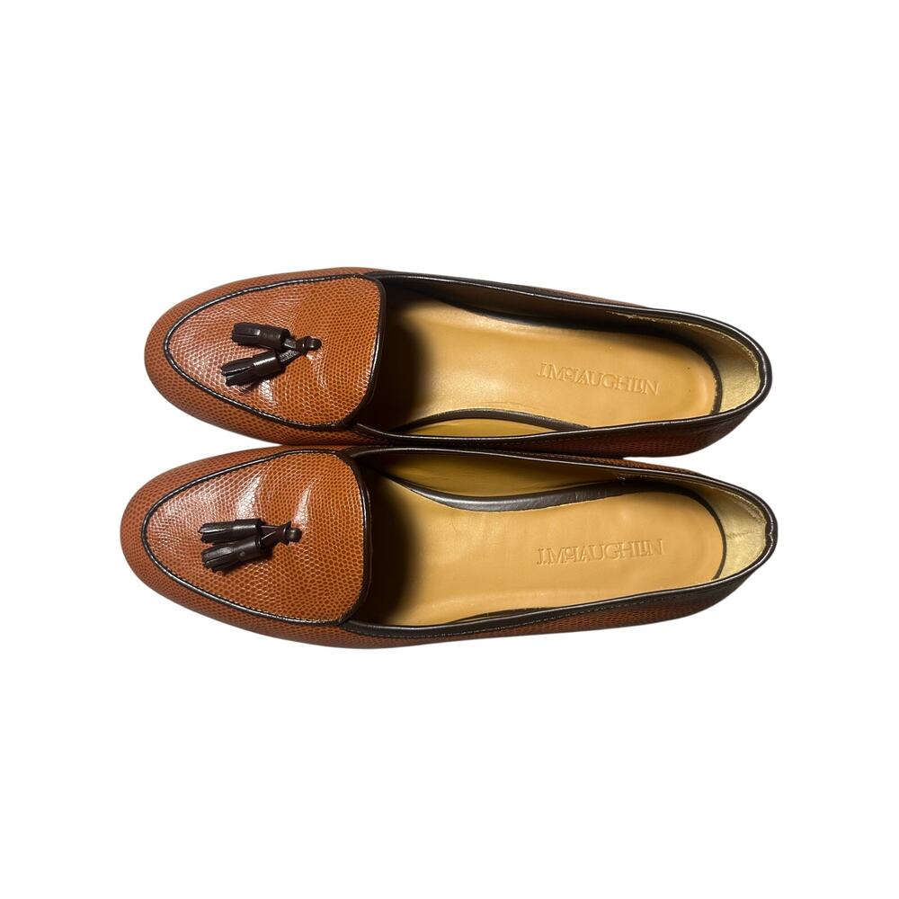 J. McLaughlin Brown Leather Loafer with Tassel - Picture 3 of 8